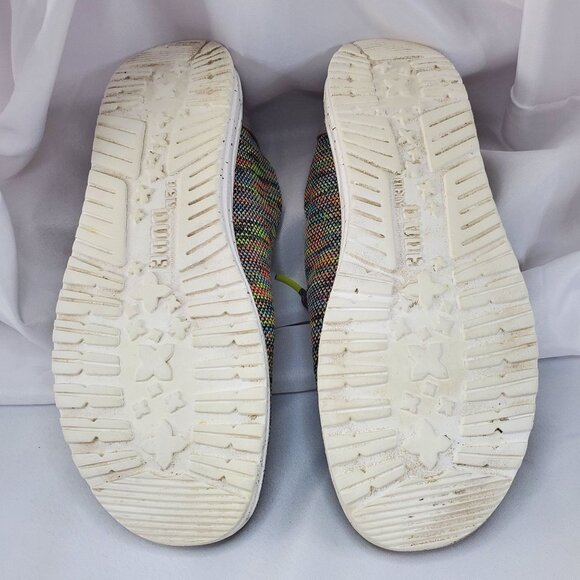 Hey Dude Womens Size 11 Wendy Sox Peacock Pink Multicolor Fabric Casual Shoes - Picture 10 of 10